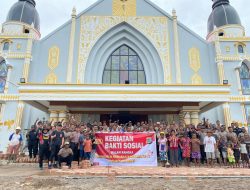 Tumbuhkan Rasa Kekeluargaan, Polres Maybrat Gelar Bakti Sosial Dengan Masyarakat