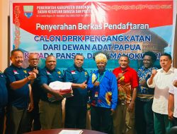 Dewan Adat Resmi Serahkan Berkas Calon Anggota DPRK Manokwari Kepada Pansel, Eduard: Hari Ini Tahapan Seleksi Mulai Bergulir