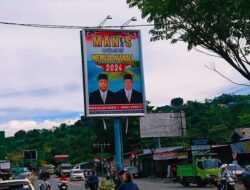 Unik dan Menarik, Pasangan MANIS, Cabup Mansel Pasang Baliho di Papan Reklame Kabupaten Manokwari
