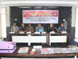 Polda Papua Barat Berhasil Ungkap Tindak Pidana Narkotika Jenis Ganja Seberat 1.709,89 Gram