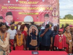 Suku Byak Mnukwar Papua Barat Dukung DoaMu Lanjutkan Jilid II Gubernur Papua Barat