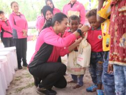 Bhayangkari Papua Barat Gelar Bakti Kesehatan dan Pelatihan Eco Enzym Di Kampung Nusmapi Manokwari