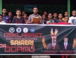 Mahasiswa Saireri Gelar Deklarasi Bersama Mendukung Pasangan DoaMu Dalam Pilgub Papua Barat