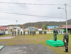 Letkol Czi Dhanu Abidin Pimpin Upacara Hari Juang TNI AD di Markas Kodim 1812/Pegaf