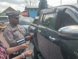 Polresta, Bersama Dispenda, Samsat dan Jasa Raharja Rasia Pajak dan Tertib Lalin di Manokwari