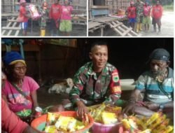 Bakti Sosial, Koramil Anggi Bagi Sembako Bantu Warga Di Kampung Semai – Hink Pegunungan Arfak