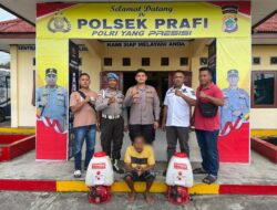 Polsek Prafi Manokwari Berhasil Tangkap Pelaku Pencurian Tangki Mist Blower Crown