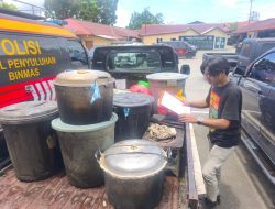 Polda Papua Barat Grebek Miras Lokal di Manokwari, Ratusan Liter Miras Ilegal Disita